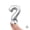 Silver, variant on Anagram 78520 16 in. Symbol Question Mark Gold Supershape Foil Balloon
