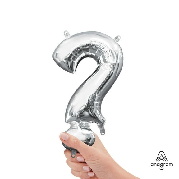 amscan Air-Filled Silver Letter Balloon