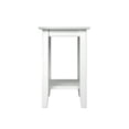 thumbnail image 3 of Leo & Lacey Transitional Solid Wood Chair Side Table in White, 3 of 8