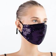 Oxodoi Women's Cloth Face Mask Washable, Sequins Breathable Dust Mask for Women