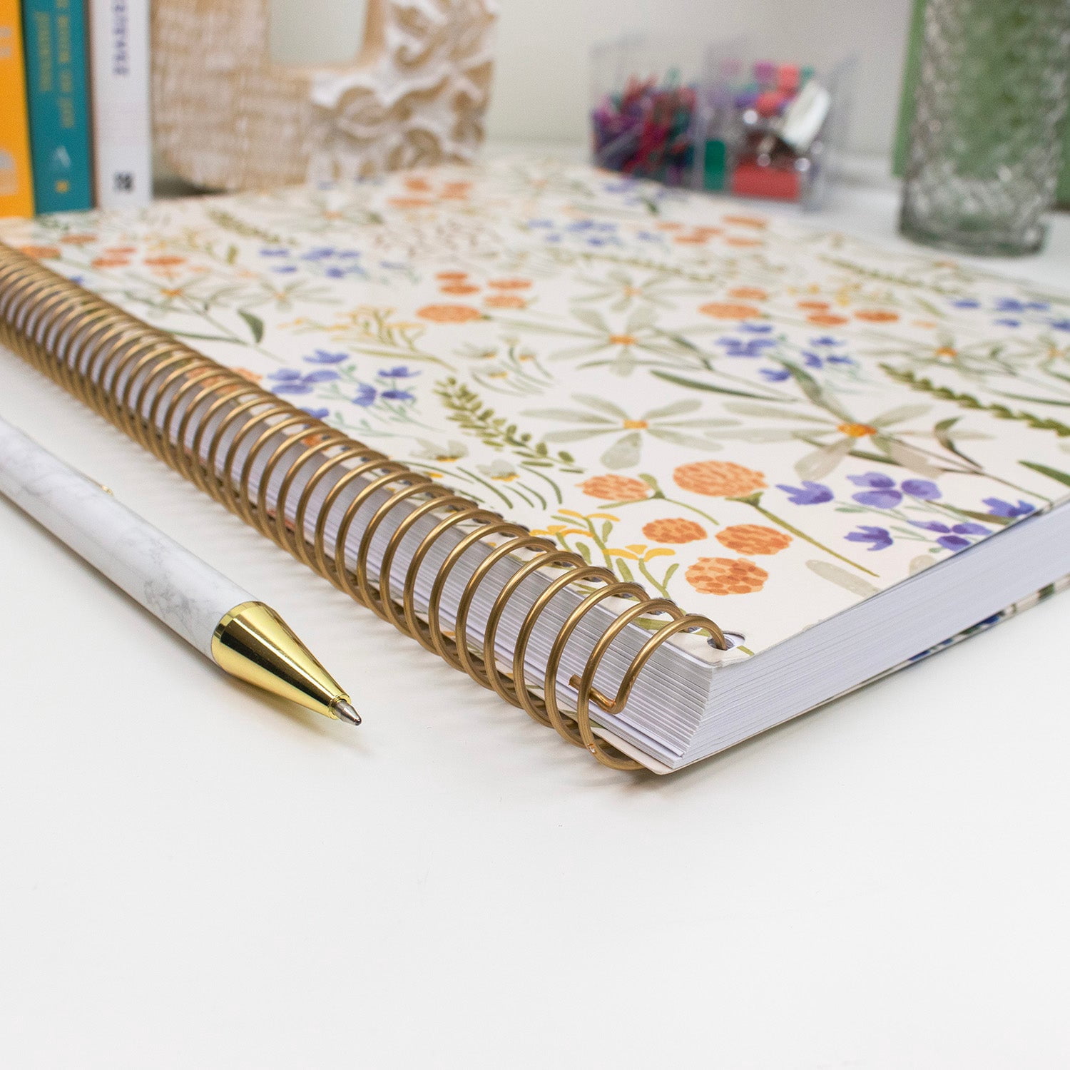 bloom daily planners 2026-2027 Academic Planner, 13 Month Monthly & Weekly, 8.5" x 11" Soft Cover, Stickers Included, Whimsical Wildflowers