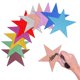 thumbnail image 2 of Estrella de cinco puntas de papel brillante cortada a mano, papel para decoración de tablón de anuncios de aula, escritura a mano, grafiti, pintura, estrella de cinco puntas con destellos, 2 of 6