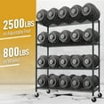 thumbnail image 4 of IVV 4-Tier Wire Shelving Unit on Wheels, Rolling Metal Storage Utility Rack, 2500LBS Capacity, Height Adjustable for Restaurant Garage Pantry Kitchen, 55.12"L x 23.62"W x 75.59"H, Black, 4 of 8