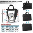 thumbnail image 2 of ZICANCN Laptop Case 15.6 inch, Cute Cat Cartoon Hearts Work Shoulder Messenger Business Bag for Women and Men, 2 of 9
