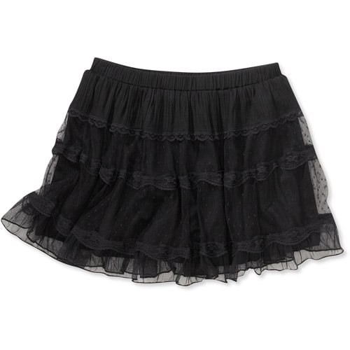 Juniors' Tiered Woven Skirt - Walmart.com