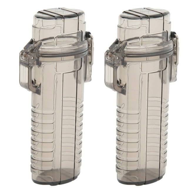 2Pcs Outdoor Lighter Case, Waterproof Lighter Storage Container Plastic For Outdoor Camping Hiking
