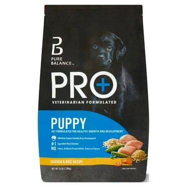 Pure Balance Pro  Puppy Chicken & Rice Recipe Dry Dog Food for Puppies, 16 lbs