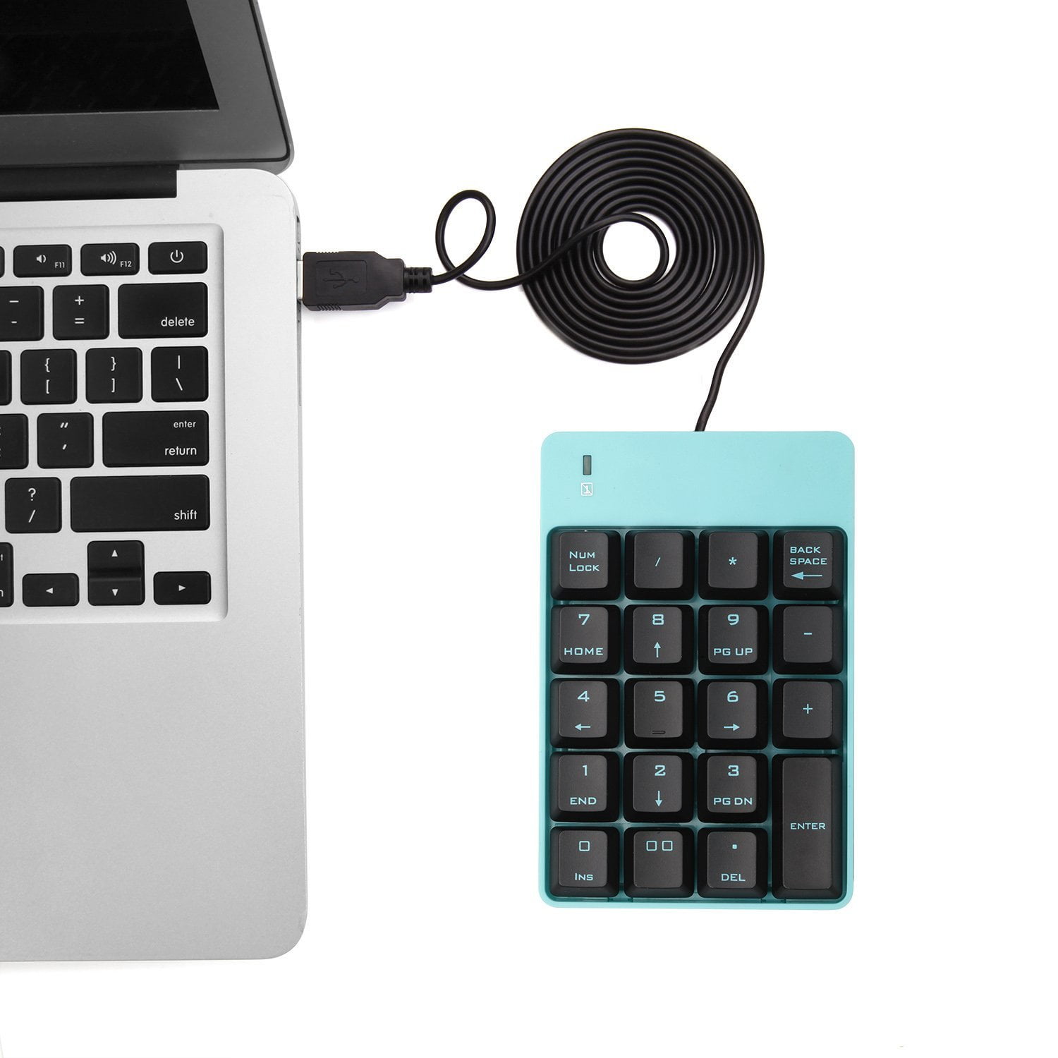 Jelly Comb,Portable Slim Mini Number Pad,USB Numeric Keypad,for Laptop