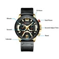 thumbnail image 4 of CURREN 8329 Reloj de cuarzo Hombres de negocios Reloj de pulsera deportivo simple Tres subesferas Calendario Segundo minuto 24, 4 of 8