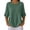 04-Green, variant on Dnxhils Womens 3/4 Length sleeve Tops Ladies Casual Waffle Blouses Crewneck Pullover Womens Fall Fashion Outfits 03-Blue L