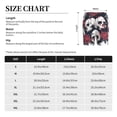 thumbnail image 5 of Lsque Gothic Skulls And Roses Mens Sleep Pajama Shorts,Short Pajama Pants, Cotton Ultra-Soft Knit-X-Large, 5 of 9