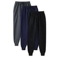 thumbnail image 1 of Pantalones deportivos casuales de color sólido con cordón ajustable para hombre, 1 of 2