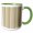 Green/White, variant on 3drose, Barcode Stripes in Brown and Beige Neutral Color Palette, 15oz Mug