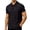 New-Black, variant on Men's Short-Sleeve Shirt Textured Creased-Effect Tops Fashion Non-Iron Drape Blouses Casual Loose Comfortable Lapel Collared Shirts