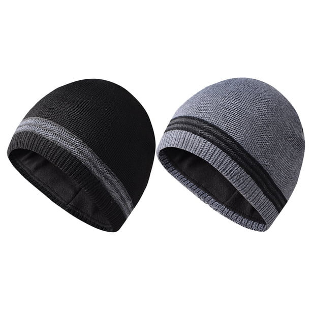 Gorro de invierno para hombre, gorro cálido y suave con forro para mujer