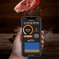 Direct Heat Grilling Smart Meat Thermometer, Long Bluetooth Range