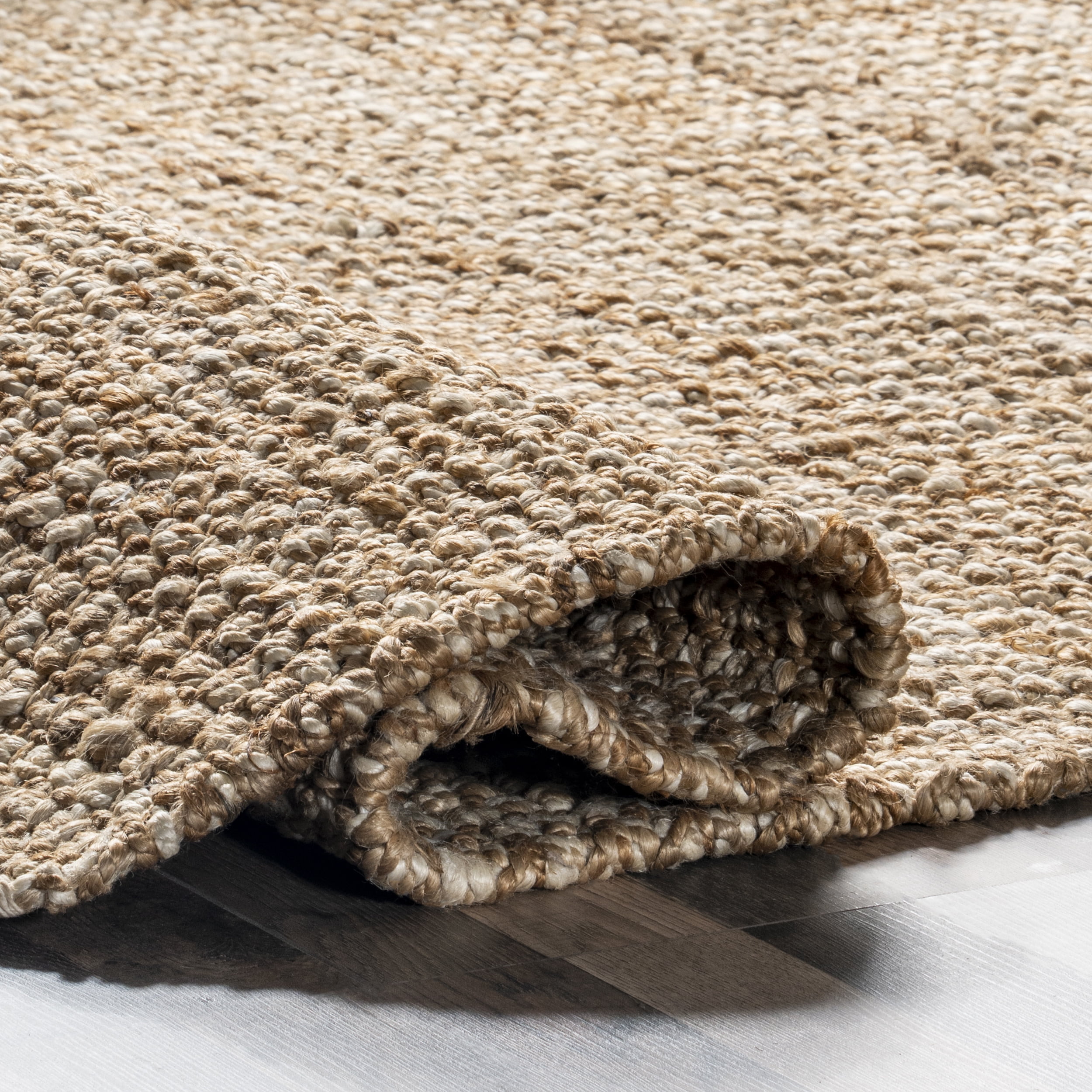 nuLOOM Shereez Casual Jute Tassel Area Rug, 5' x 8', Natural