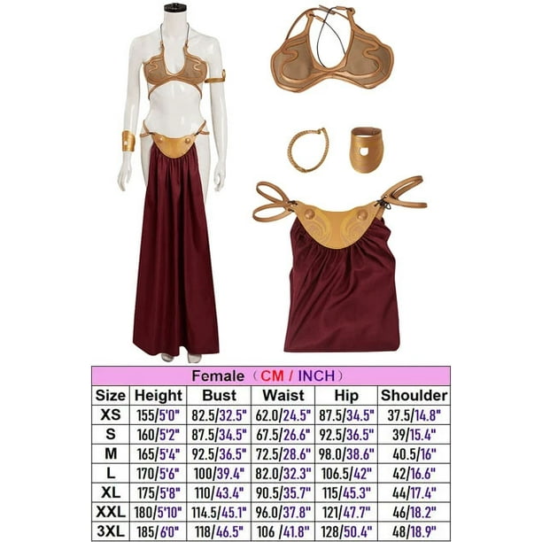 Traje leia esclava sale