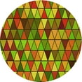 thumbnail image 1 of Ahgly Company Tapis Rond Lavable en Machine Intérieur Transitionnel Vert Pistache, 3 Pieds Rond, 1 of 7
