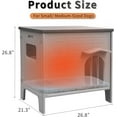 thumbnail image 4 of Dog House Outdoor Indoor for Small Medium Dogs, Insulated Dog House with Mat, Plastic Elevated Outdoor Dog House Waterproof Dog Kennel with Window, Clean Easily(M & Mat), 4 of 8