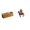 thumbnail image 1 of Estuche para pañuelos de escritorio,Caja de pañuelos faciales de papel retro de madera,Letrero de escritorio Home Knight,Adorno de caballero acrílico 2D para estantería de, 1 of 8