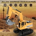 thumbnail image 2 of Jiakora Remote Control Excavator Toys for Boys, RC Excavator Toy for Boys 3 4 5 6 7 8 Year Old Kids Christmas Birthday Gift,RC Digger Truck Construction Vehicles with Metal Shovel & Light, 2 of 10