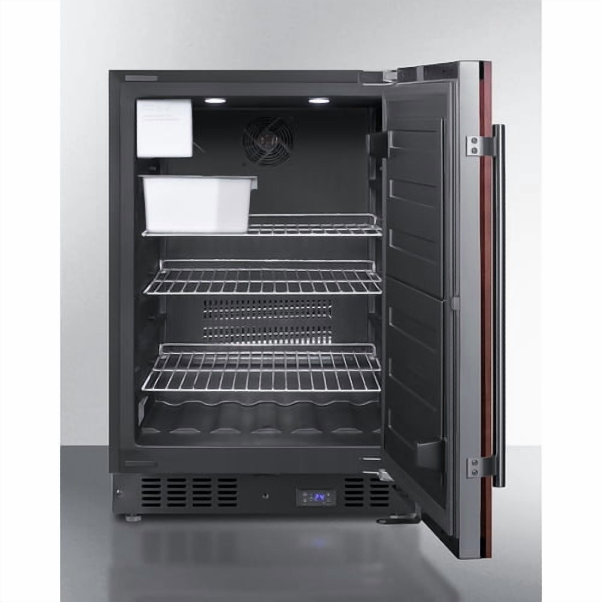 15" Wide 115V 2-Burner Radiant Cooktop, Black, Knob