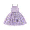 thumbnail image 4 of COM1950s Robe d'Été Décontractée, Robe Décontractée Sans Manches à Bretelles Imprimée Florale pour Enfants, 4 of 5
