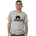 thumbnail image 4 of Video Game Junkie Gamer Nerdy Gaming Plus Size Crewneck Graphic Tee Shirt Brisco Brands 2X, 4 of 5