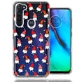 thumbnail image 1 of MUNDAZE Motorola Moto G Stylus Cute Red Christmas Holiday Santa Gnomes Design Double Layer Phone Case Cover, 1 of 3