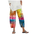 thumbnail image 2 of CHGBMOK Capris Style de Rue à Imprimé Pittoresque pour Femmes, Grande Taille, Liquidation, 2 of 3