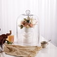 thumbnail image 4 of 14" Tall 10" Wide Large Handmade Thick And Sturdy Glass Cloche For Terrarium, Trinkets, Figurines, 4 of 5