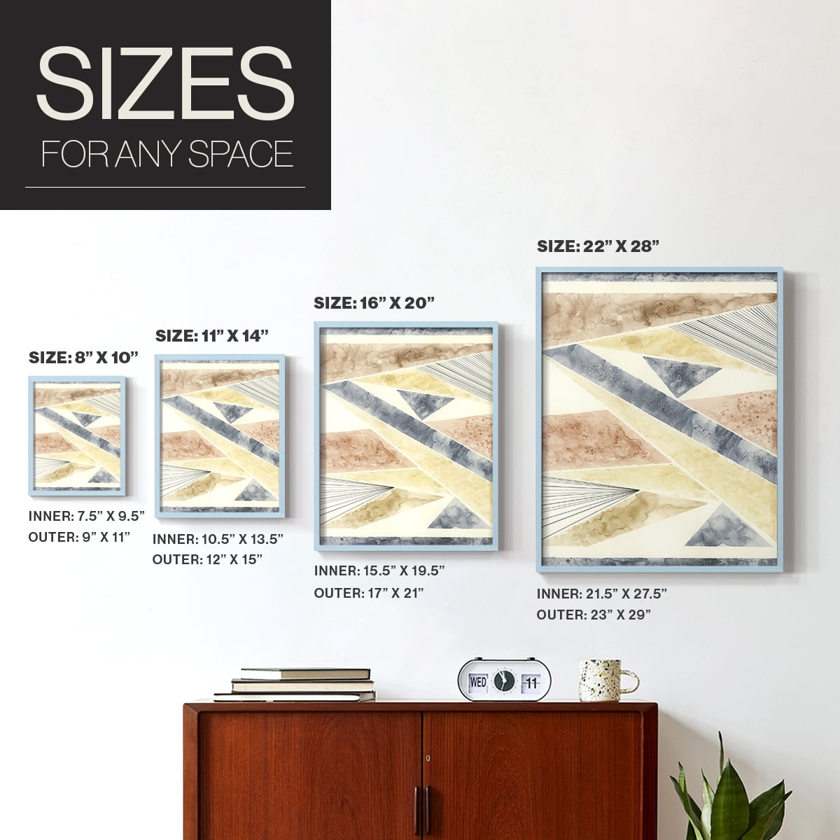 Untitled in Paper Solid Wood 8 x 10 Framed Print