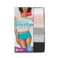 thumbnail image 4 of Hanes Women's Signature Microfiber Brief Underwear, 6-Pack, 4 of 6