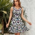 thumbnail image 7 of Colorful Leopard Print Sundress Sleeveless Dress Summer Women Clothes Dress for Women Dresses, 7 of 7
