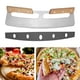 thumbnail image 5 of Cuchillo rebanador de pizza de acero inoxidable Sunnimix con cubierta protectora cortador de pizza, 5 of 8