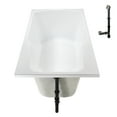 thumbnail image 5 of Streamline N-4200-724-BNK 66 in. x 34 in. Acrylic Soaking Drop-In Bathtub in Glossy White, With External Drain in Brushed Nickel, 5 of 12