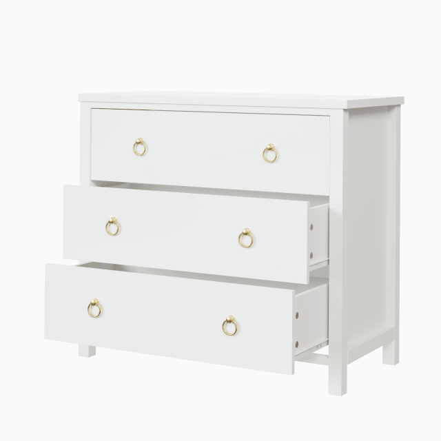 Wooden Dresser Chest with Clothes Storage Cabinet, Drawer Organizer