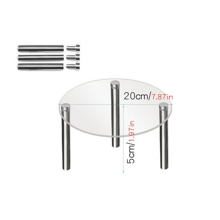 

DagobertNiko Transparent Acrylic Cake Hand Display Rack Metal Table Placement Rack