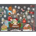 thumbnail image 2 of Pegatinas de ventana de Feliz Navidad Sunnimix Decoración de la ventana de Navidad 2 hojas, 2 of 8
