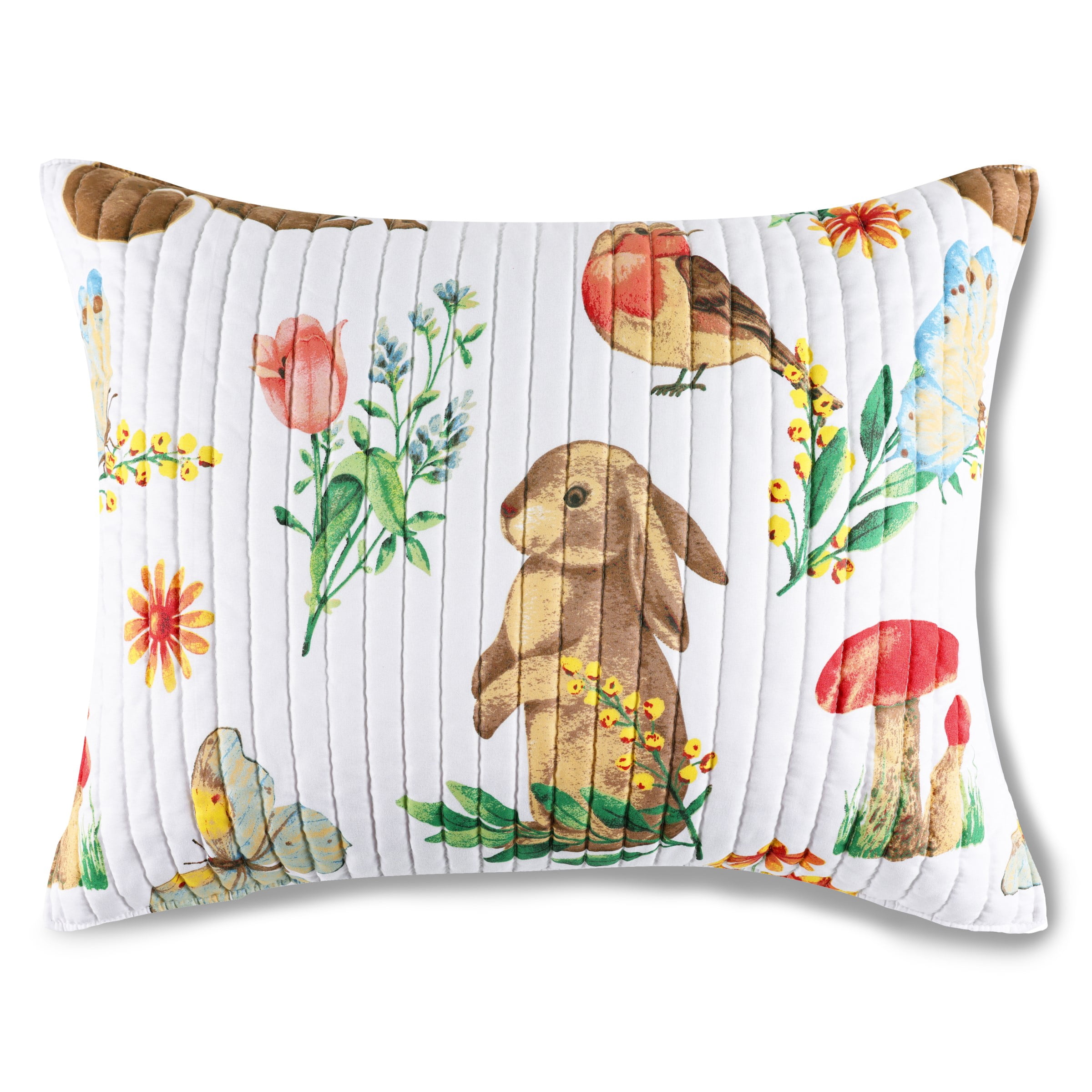 Greenland Home Fashions Willow Spring Garden Pillow Sham, Teen-Adult, Standard
