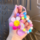 thumbnail image 1 of Llavero con pulsera de cuentas de girasol coloridas y creativas, decoración para bolso de pareja para mujer, llavero colgante para coche, regalo, 1 of 5