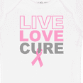 thumbnail image 4 of Inktastic Live Love Cure Breast Cancer Boys or Girls Baby Bodysuit, 4 of 5