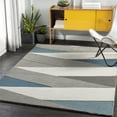 thumbnail image 2 of Surya Brooklyn BRO-2307 24 x 36" Rectangle Wool Rug in Teal/Beige/Medium Gray, 2 of 7