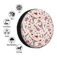 thumbnail image 5 of Spare Tire Cover, Dachshund And Eiffel Tower Wheel Cover Tire Covers for Trailers Car Truck Camper Universal Tire Covering Fits Diameter 15 inch, 5 of 7
