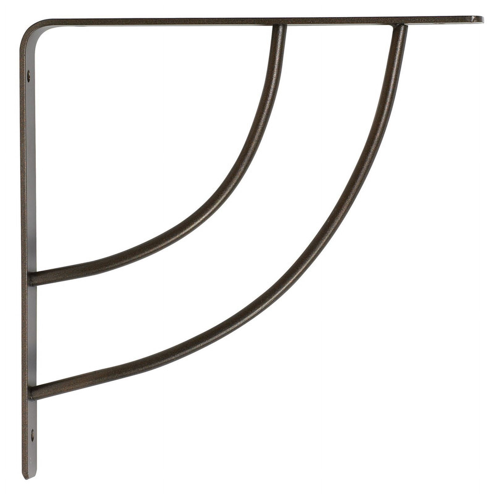 John Sterling Milano Style Decorative Shelf Bracket, 8-inch, Bronze, RP-0087-8BRZ