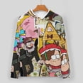 thumbnail image 5 of Gravity Falls Sweatshirt & Sweatpants Tracksuit Sets Printed Casual Pullover Hoodie & Pants Set XL, 5 of 9