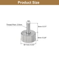 thumbnail image 2 of M3x8mm Knurled Thumb Screws, 5 Pack 304 Stainless Steel Flat Knurled Head Bolts, 2 of 5