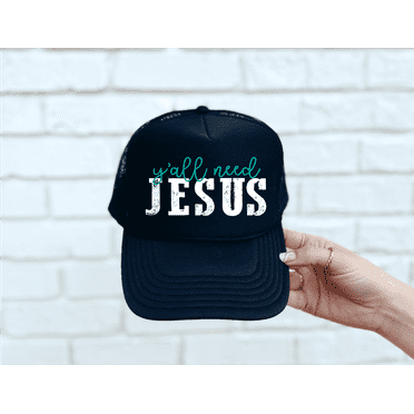 Y'all Need Jesus Black Trucker Hat