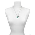 thumbnail image 3 of Delight Jewelry Silvertone Teal Camera Silvertone Script Initial Disc - R - Charm Necklace, 20"+3", 3 of 4